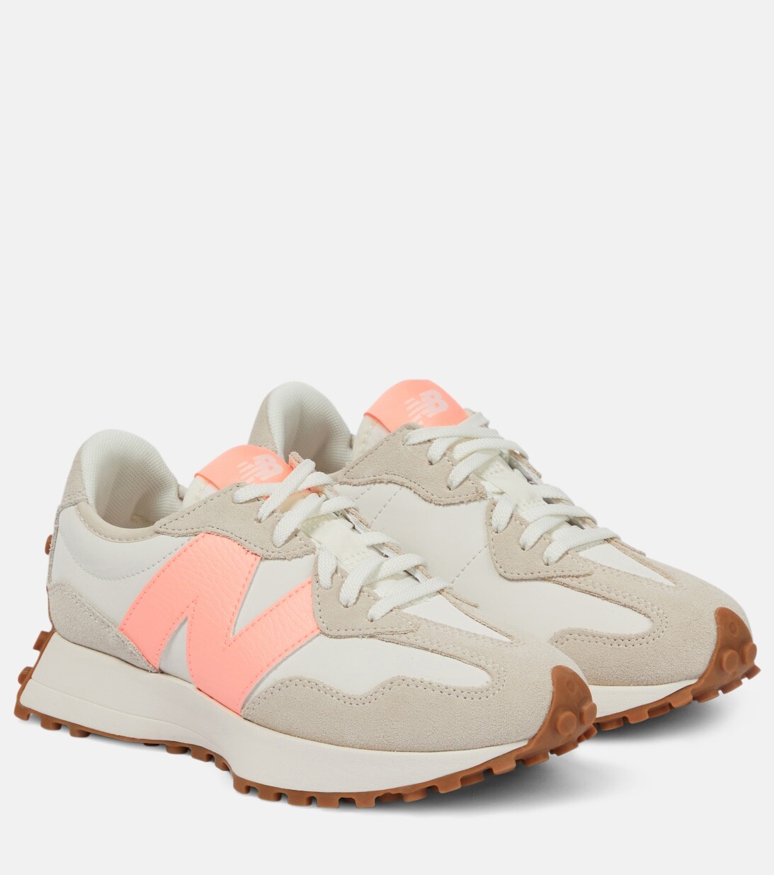

Кроссовки 327 со вставками из замши New Balance, разноцветный