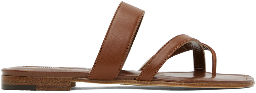 

Коричневые сандалии Susa Manolo Blahnik