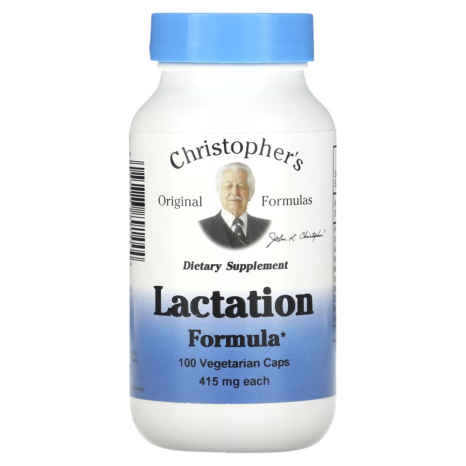 Формула для лактации Christopher's Original Formulas 415 мг, 100 капсул christopher s original formulas растительная формула кальция 100 овощных капсул