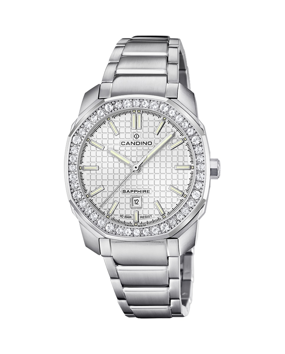 цена C4756/6 Новинка женские часы из серебряной стали Candino, серебро