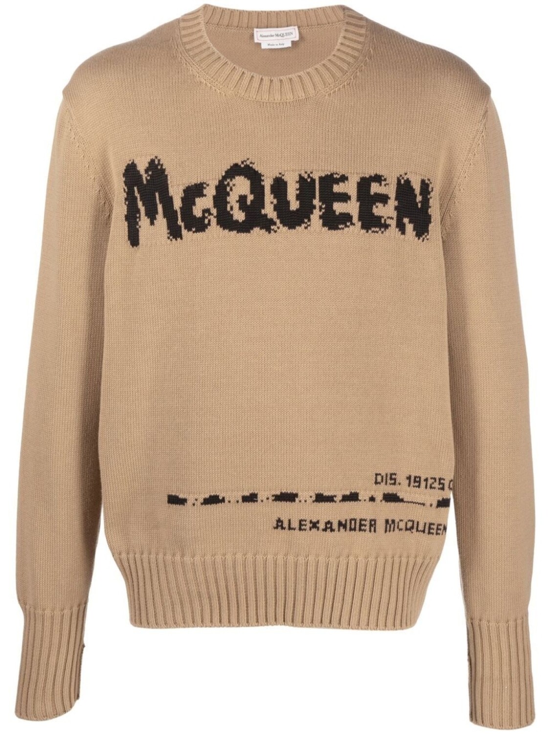 

Джемпер с логотипом Alexander McQueen, бежевый