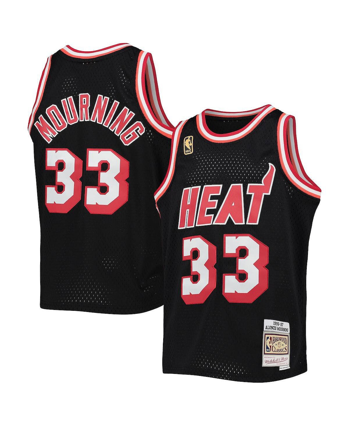 

Джерси Big Boys Alonzo Mourning Black Miami Heat 1996-97 Hardwood Classics Swingman Mitchell & Ness