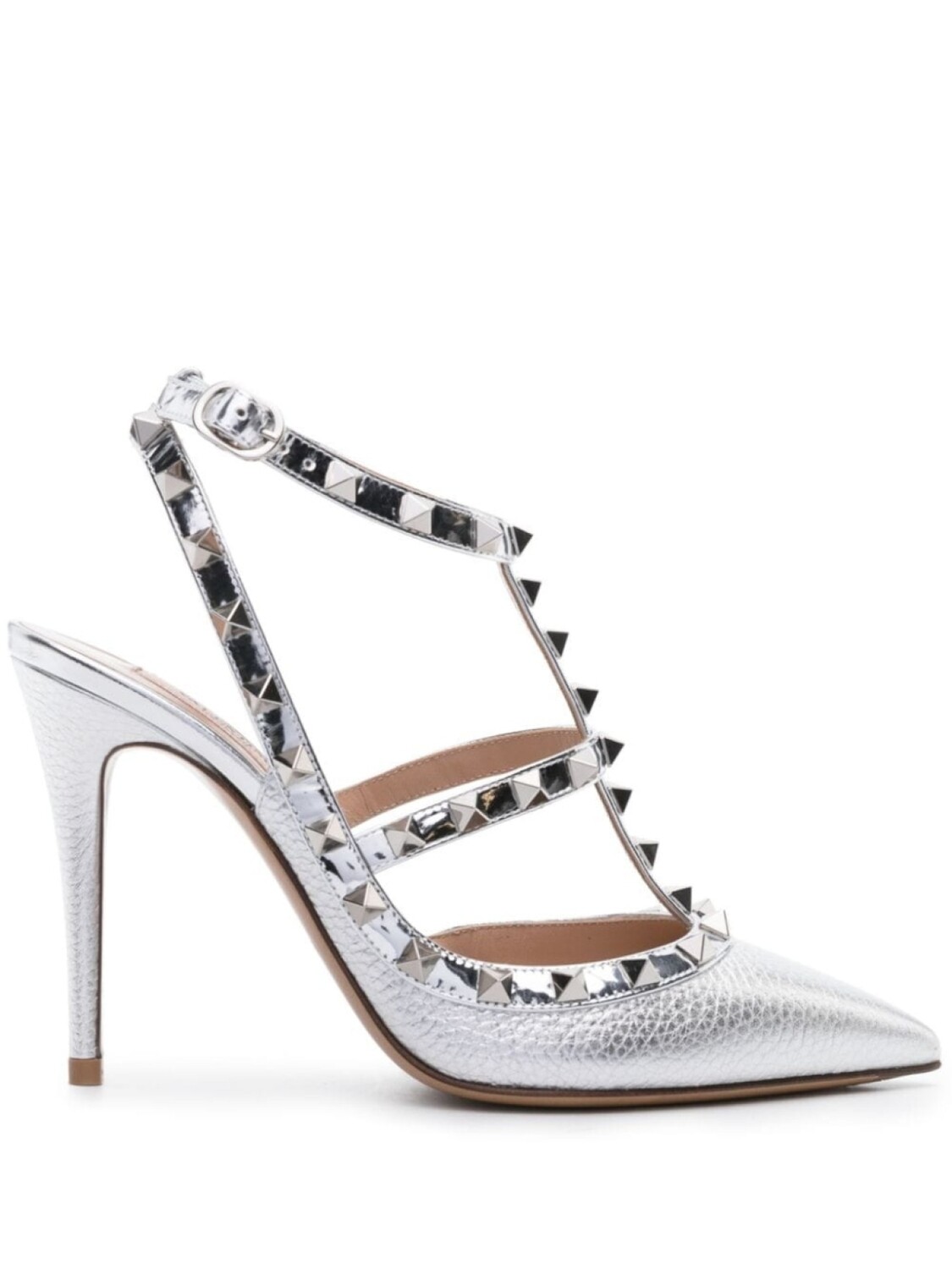 

Valentino Garavani босоножки Rockstud 100, серебристый