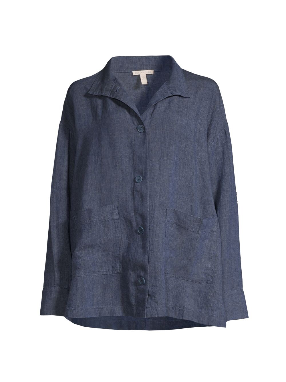 

Длинная льняная куртка Eileen Fisher