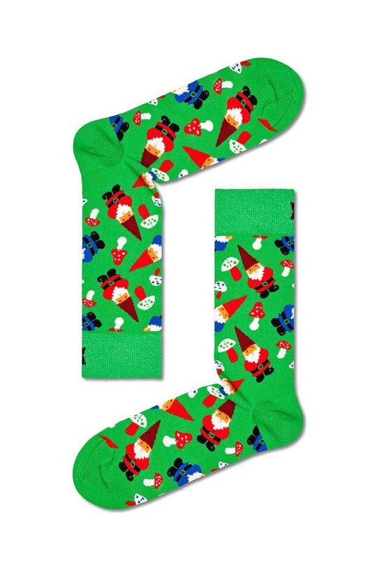 

Носок с рождественским гномом Happy Socks, зеленый