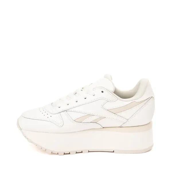 

Кроссовки Womens Reebok Classic Leather Triple Lift Athletic Shoe, цвет Chalk Monochrome
