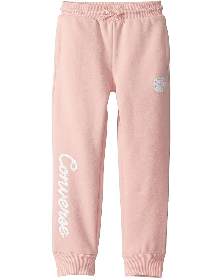 Брюки Converse Fleece Script Logo Joggers, цвет Converse Storm Pink этель pink storm разноцветный