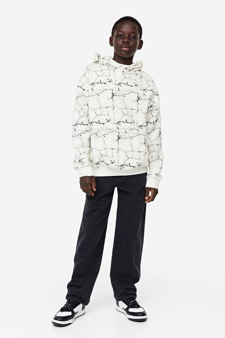 

Топ с узором и капюшоном H&M