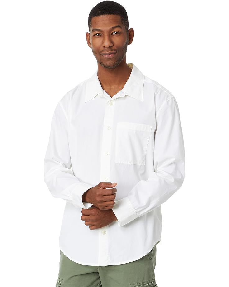Рубашка Madewell Poplin Easy Long-Sleeve, цвет Soft White