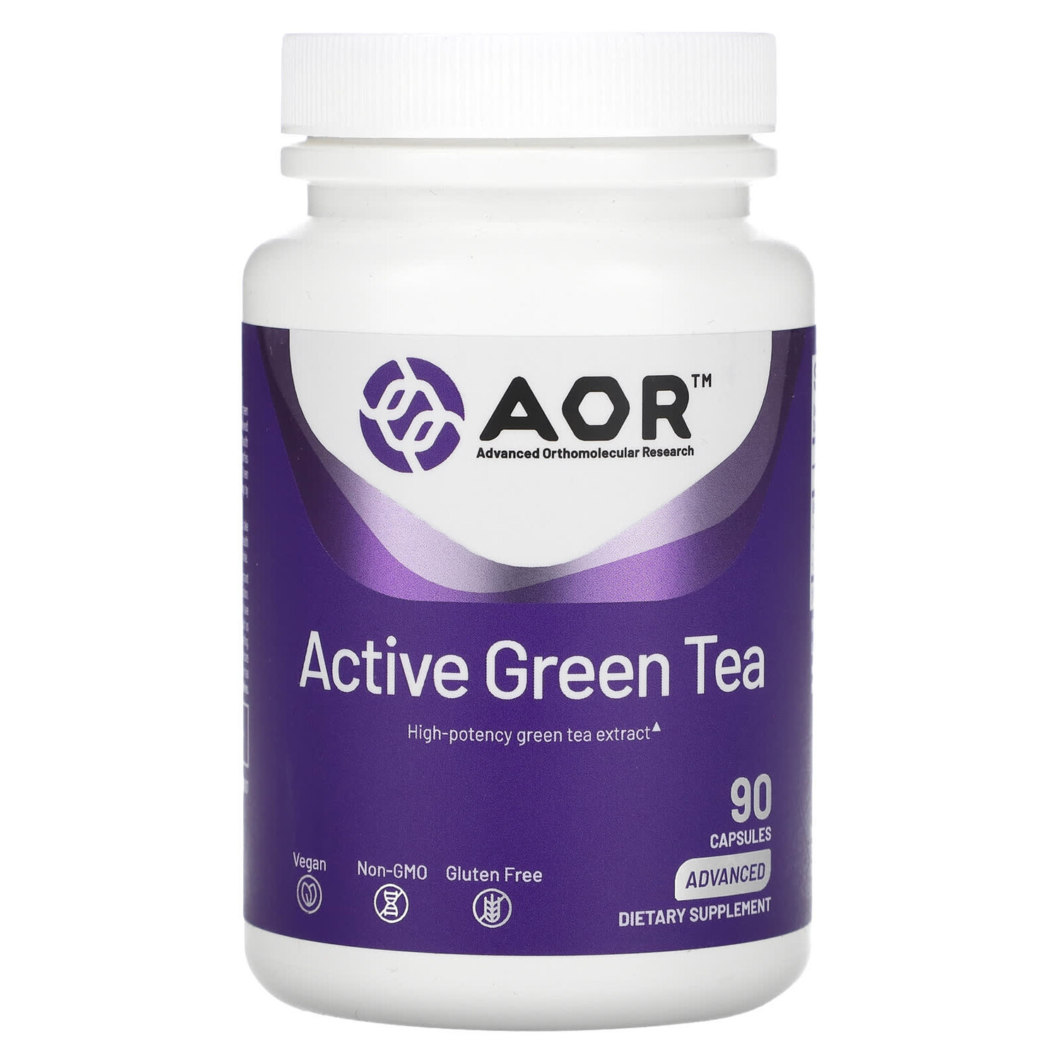 

Активный зеленый чай, 90 капсул, Advanced Orthomolecular Research AOR