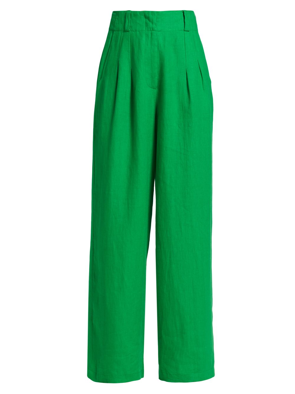 цена Плиссированные льняные широкие брюки Bloo Simon Miller, зеленый