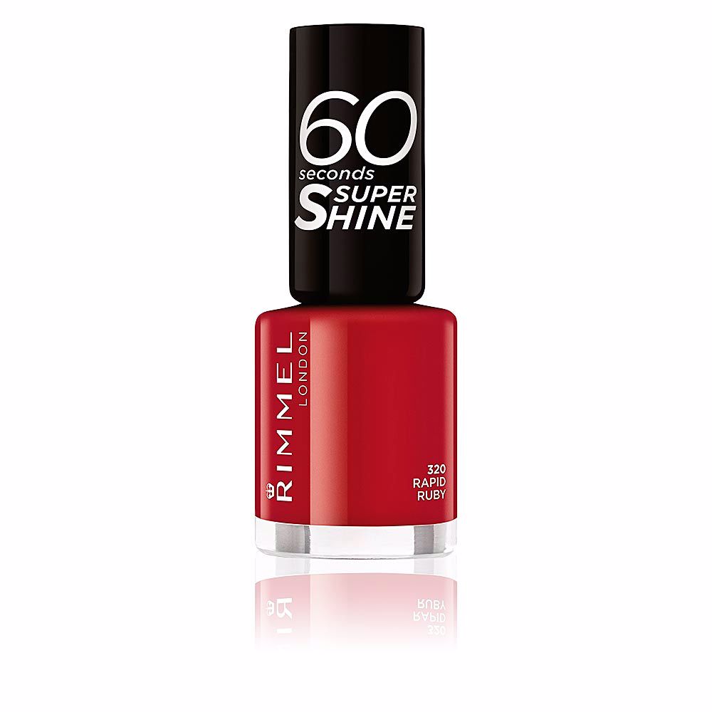 

Лак для ногтей 60 seconds super shine Rimmel london, 8 мл, 320-rapid ruby