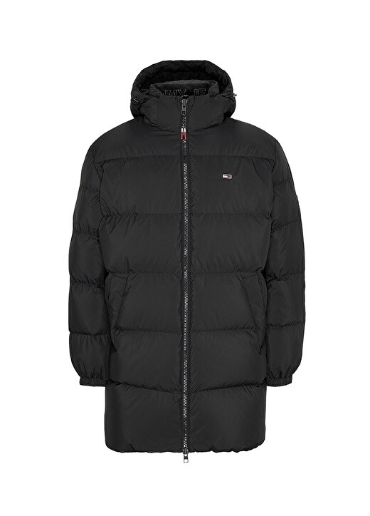 

Черное мужское пальто Tommy Jeans, Черный