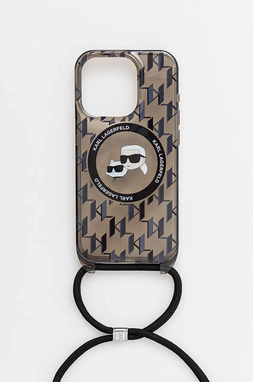 

Чехол для телефона Karl Lagerfeld iPhone 15 Pro 6,1", черный
