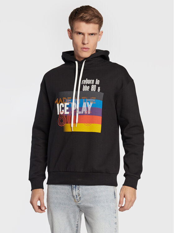 

Толстовка свободного кроя Ice Play, черный