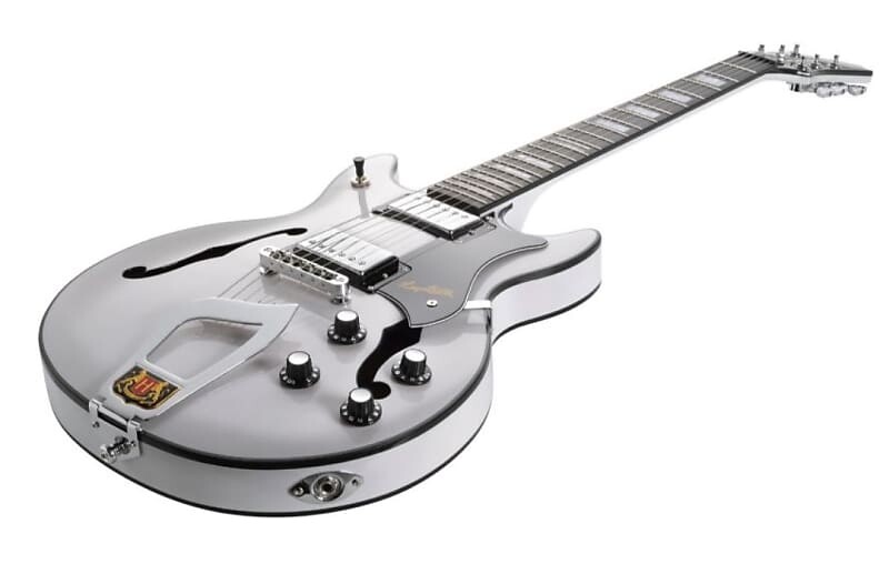 

Электрогитара Hagstrom Alvar Compact Semi-Hollow Body. Swedish Frost Gloss Finish Item ID: ALV-SFT-U