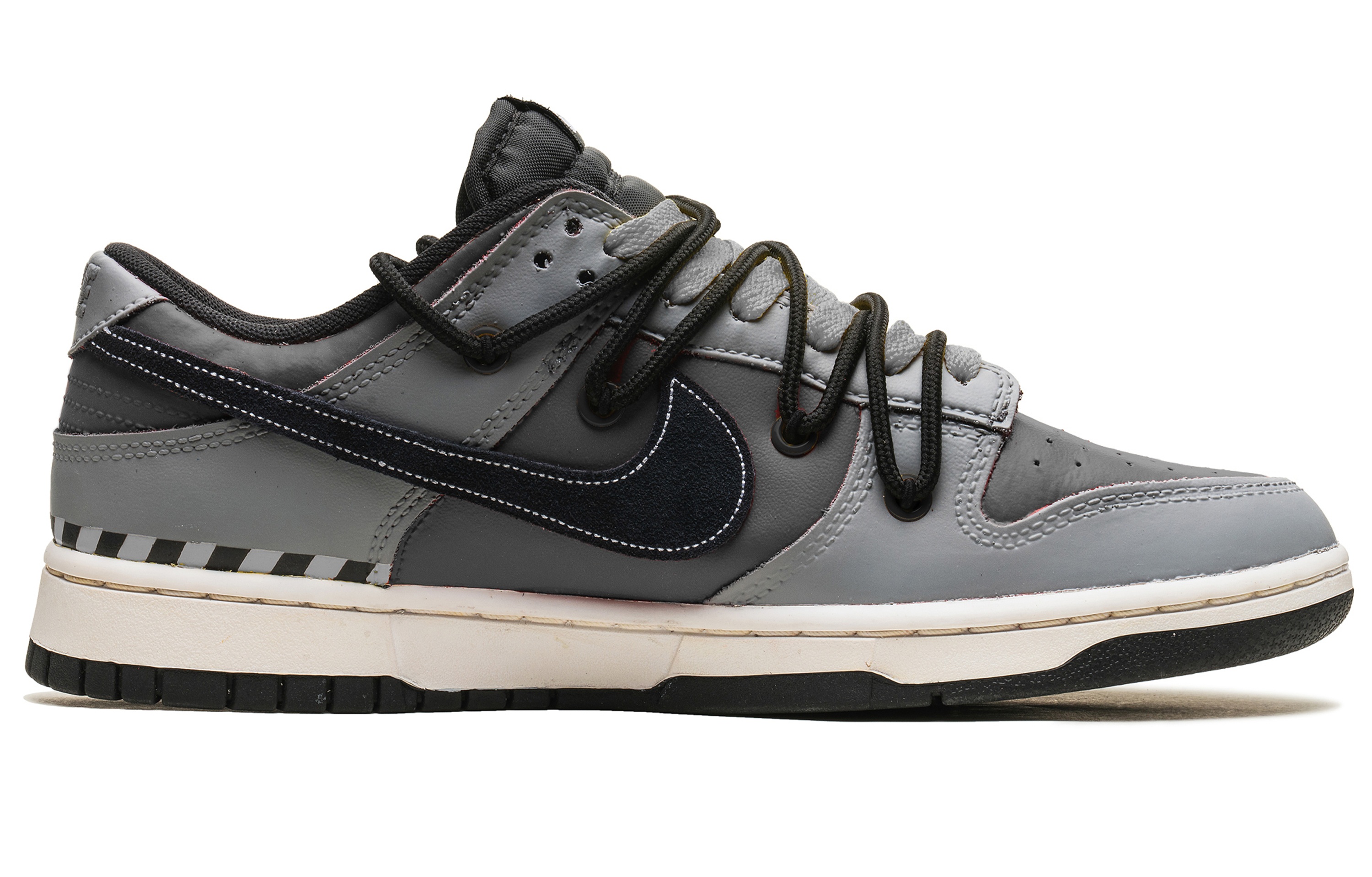 

Кроссовки Nike Dunk Skateboarding Shoes Unisex Low-top Black/grey, темно-серый