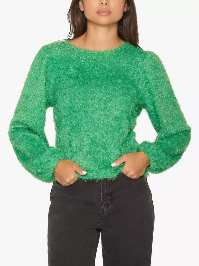 

Топ Sisters Point Sisters Point Eoia-ls Round Neck Knitted, цвет grass