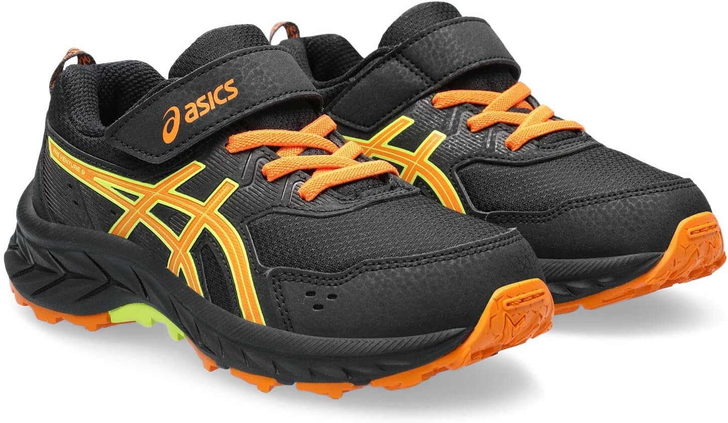 

Кроссовки Pre Venture 9 PS ASICS, цвет Black/Bright Orange