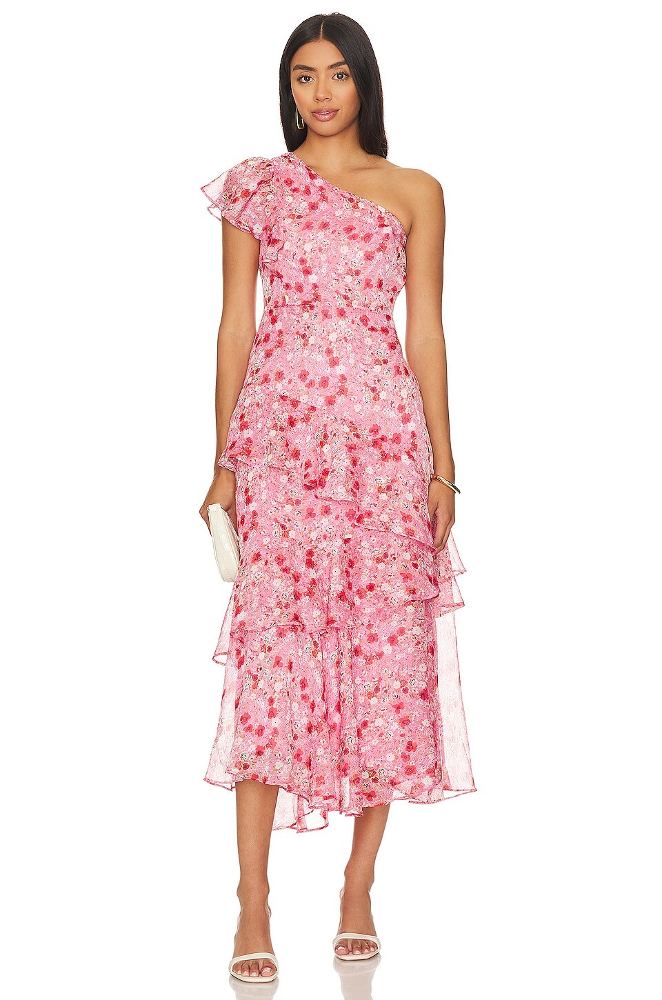 

Платье ASTR the Label Victoriana, цвет Pink & Red Floral