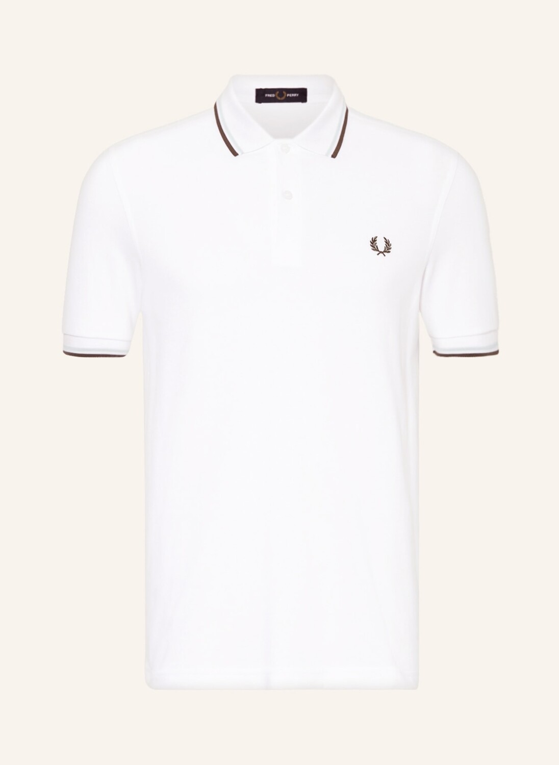 

Рубашка поло FRED PERRY Piqué M3600 Slim Fit, белый