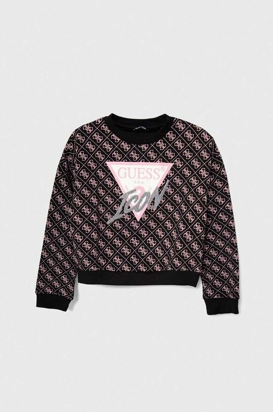 

Детская хлопковая толстовка Guess, черный