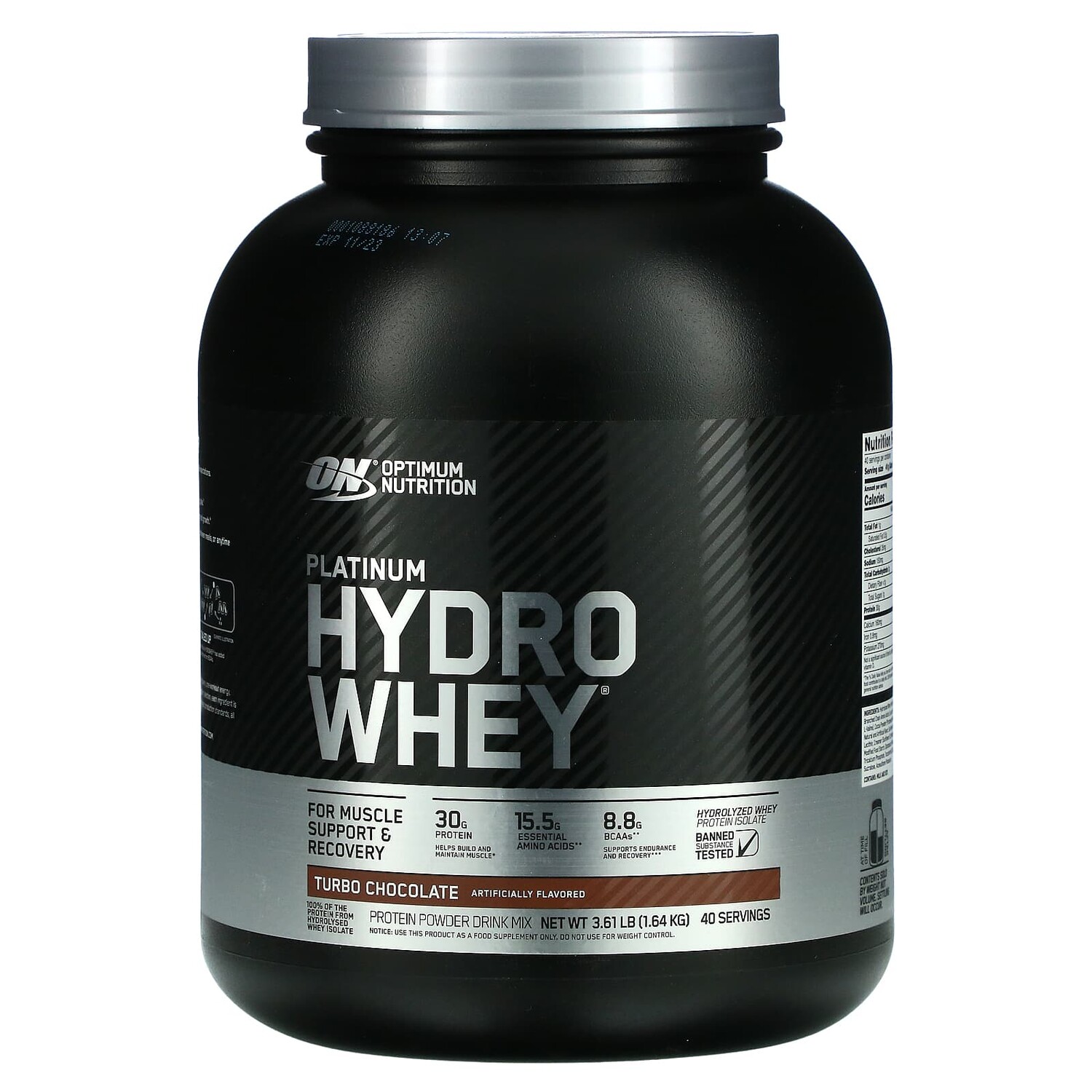 

Platinum Hydro Whey, гидролизованный изолят сывороточного протеина, турбо-шоколад, 1,64 кг (3,61 фунта), Optimum Nutrition