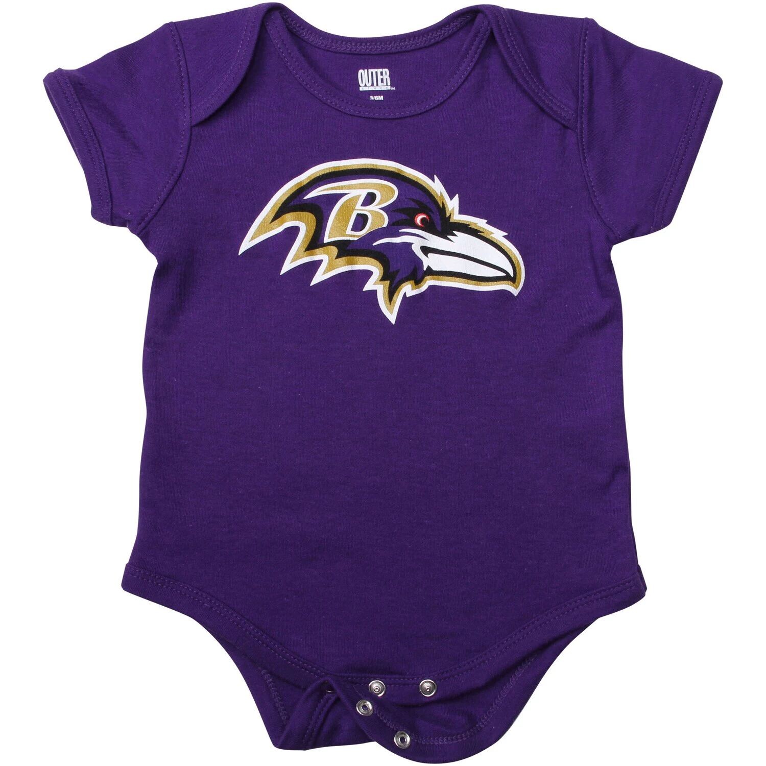 

Фиолетовое боди для новорожденных с логотипом команды Baltimore Ravens Outerstuff