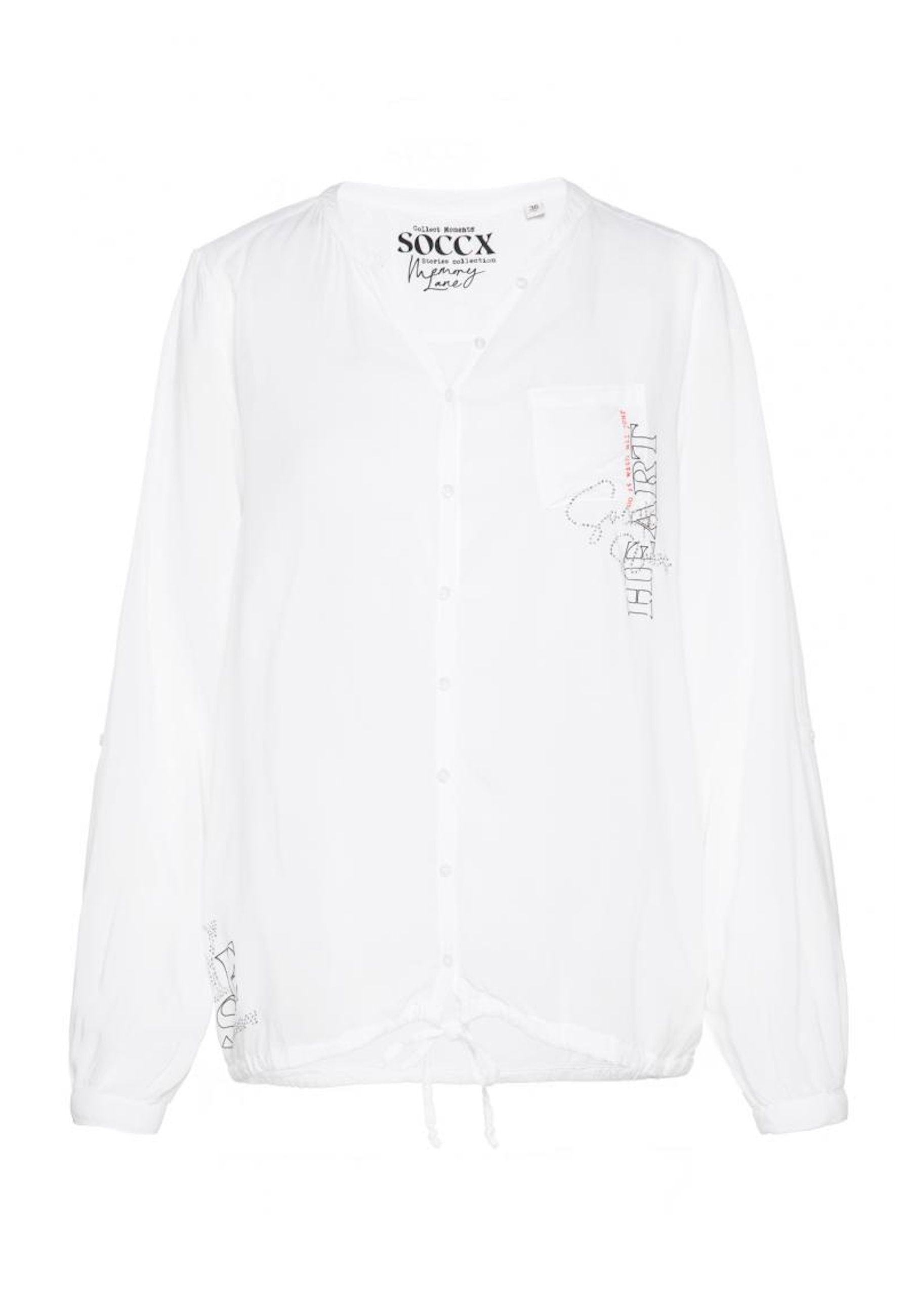 Блуза soccx 'Memory Lane', белый цена и фото