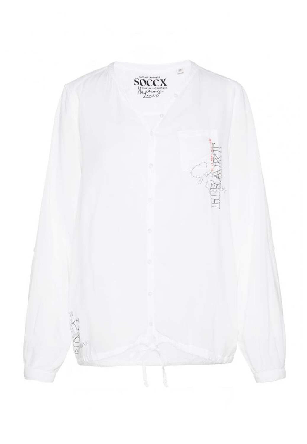 

Блуза soccx 'Memory Lane', белый