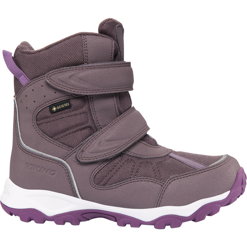 Детская обувь Beito Warm GTX 2V Viking, фиолетовый детские зимние ботильоны для девочек кожаные плюшевые теплые ботинки для малышей водонепроницаемые нескользящие тапочки на плоской подо