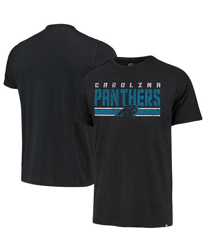 

Мужская футболка в полоску Black Carolina Panthers '47 Black '47 Brand, черный