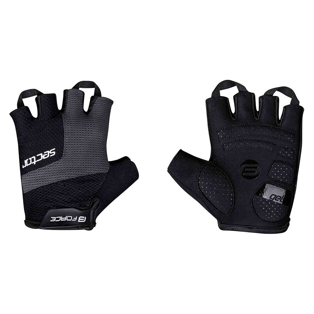 

Короткие перчатки Force Sector Gel Short Gloves, черный
