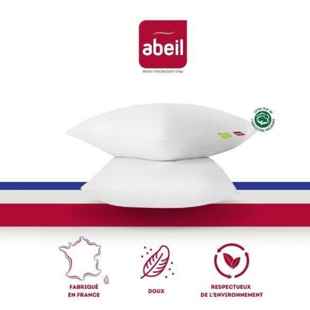 

АБЕЙЛ Комплект из 2 органических подушек комфорта - 60 x 60 см - белый ABEIL
