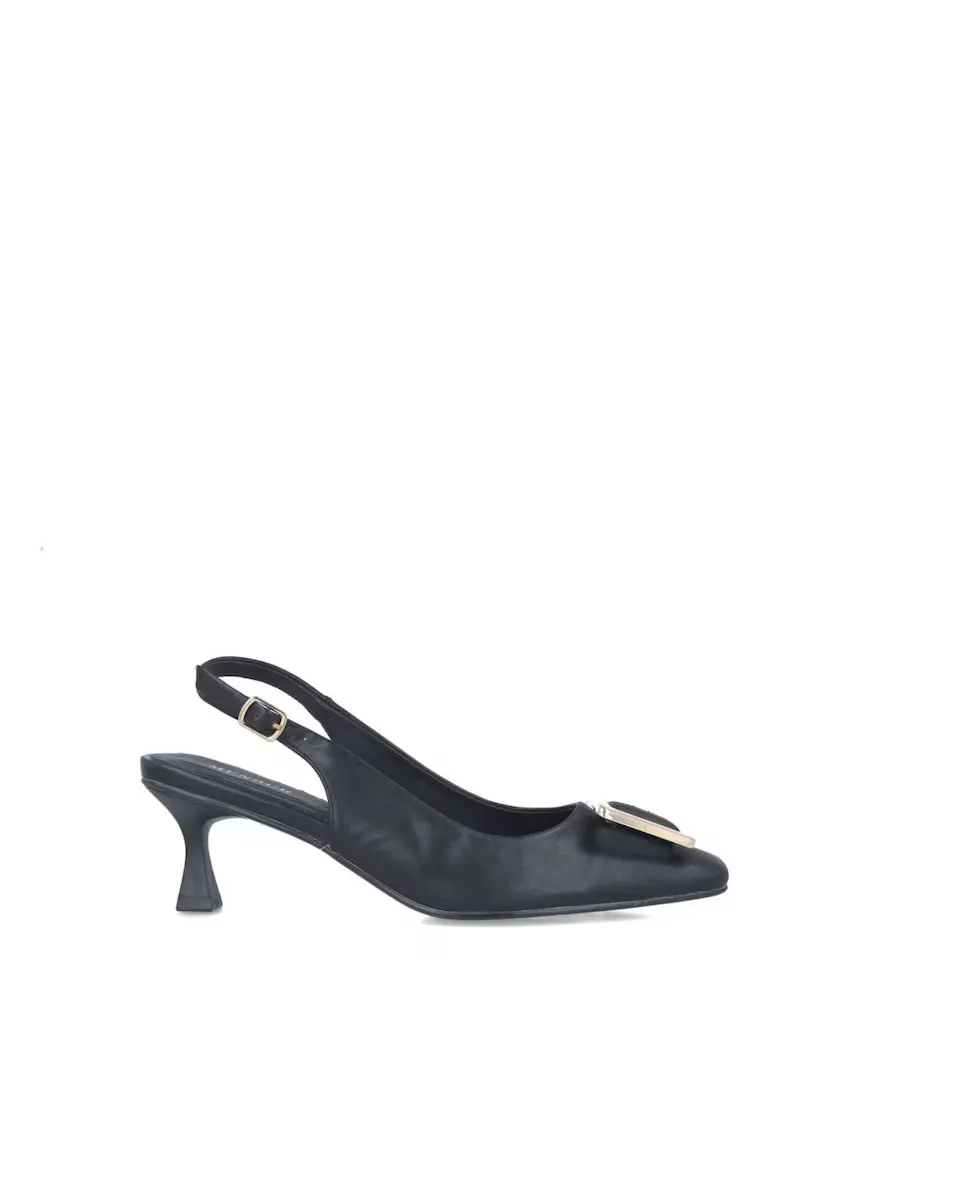 

Женские туфли-лодочки с пяткой и пряжкой Menbur, черный