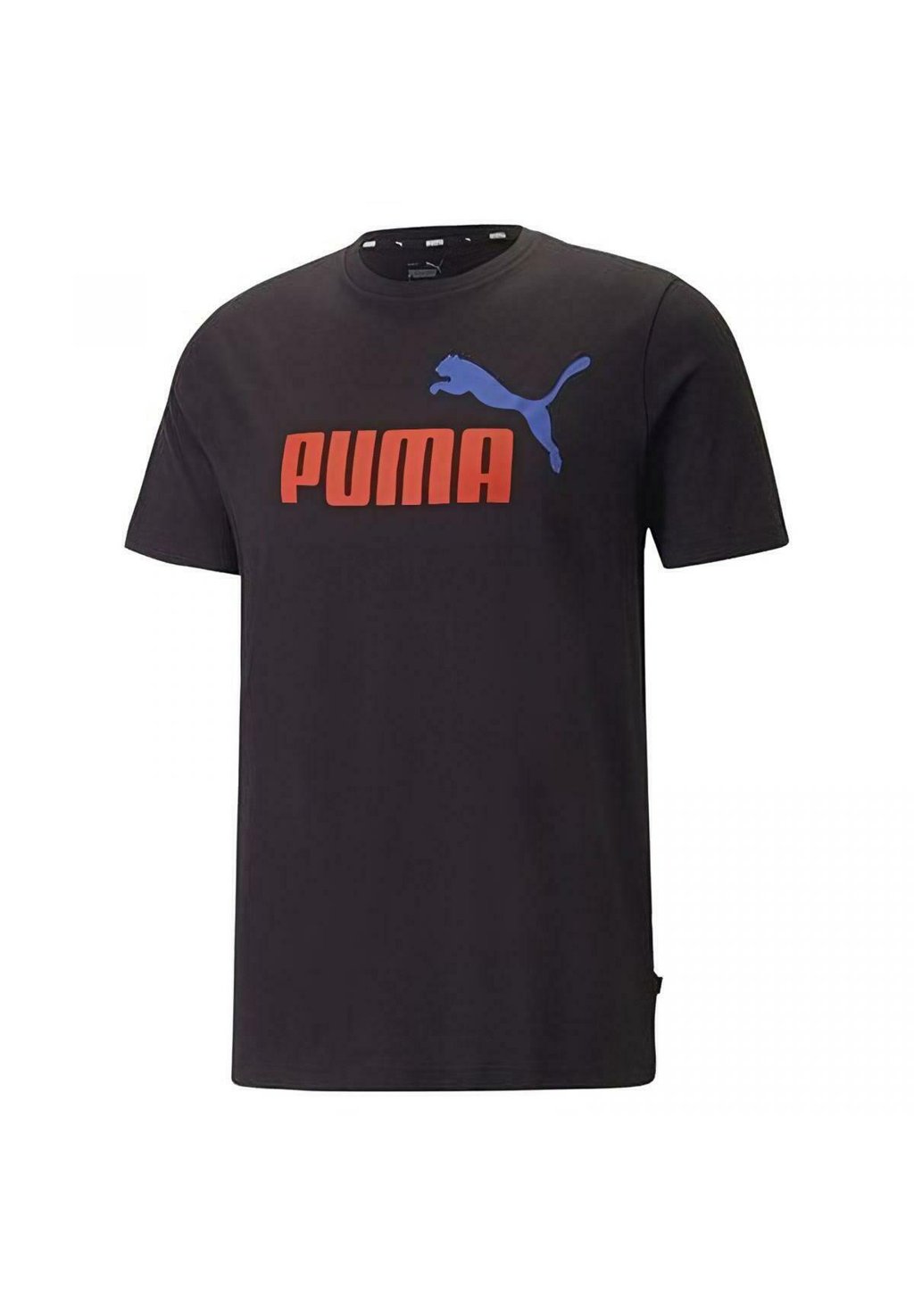 Спортивная футболка ESS With LOGO Puma, цвет nero rosso blu royal