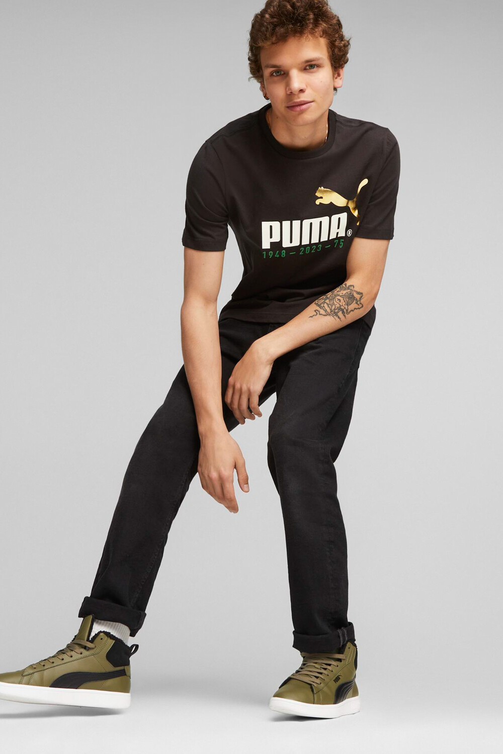

Футболка мужская черная Puma, черный