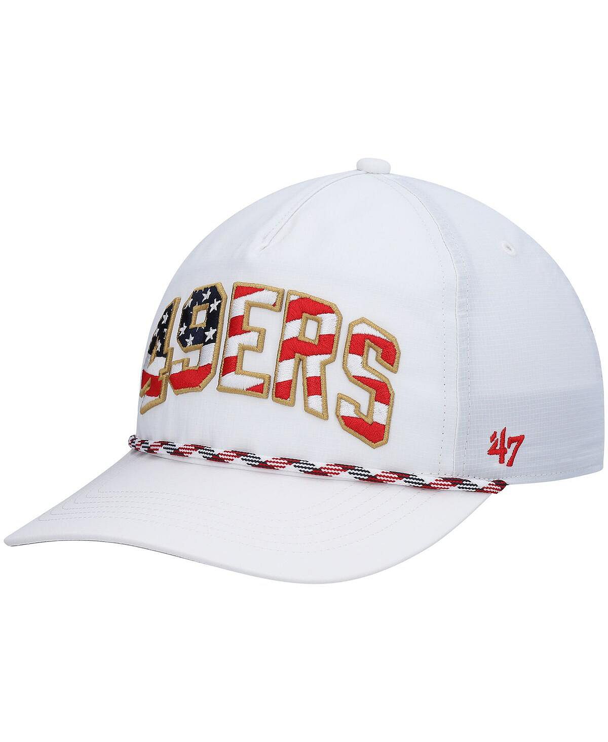 

Мужская белая регулируемая кепка San Francisco 49ers Hitch Stars and Stripes Trucker '47 Brand