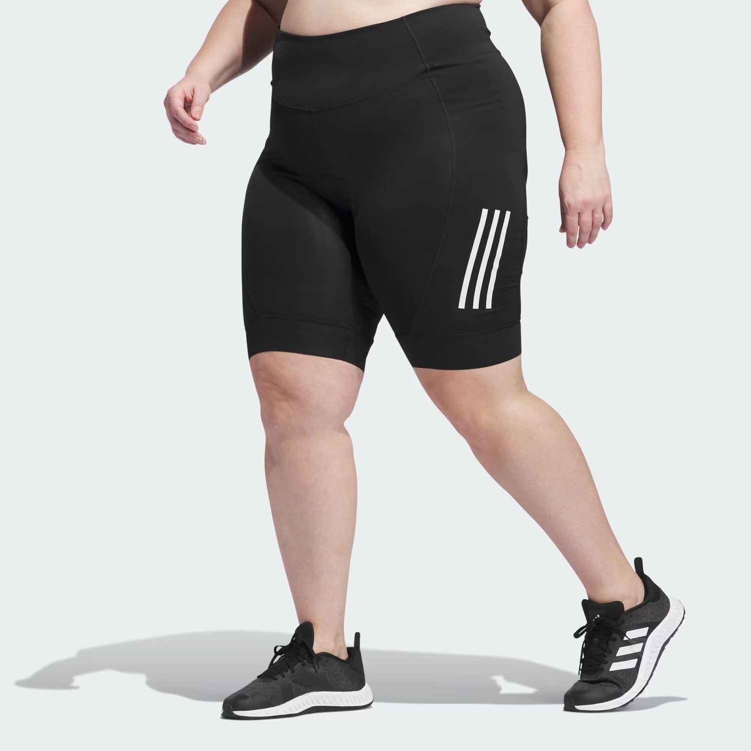 

Велосипедные шорты с мягкой подкладкой (большие размеры) Adidas, цвет Black/White