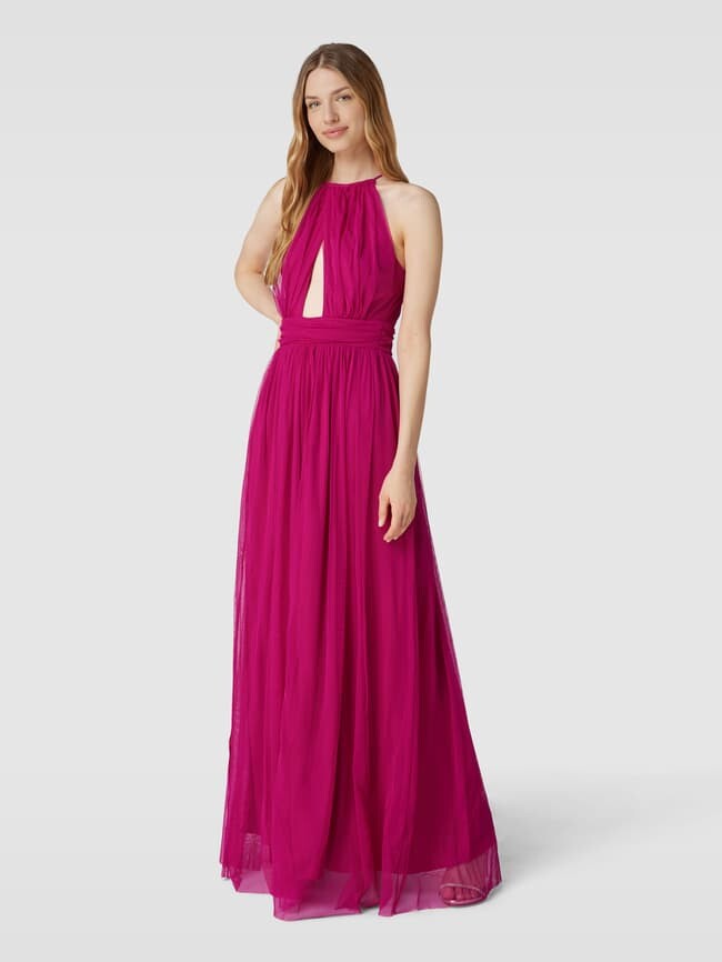 

Вечернее платье с вырезом LACE & BEADS, розовый, Черный