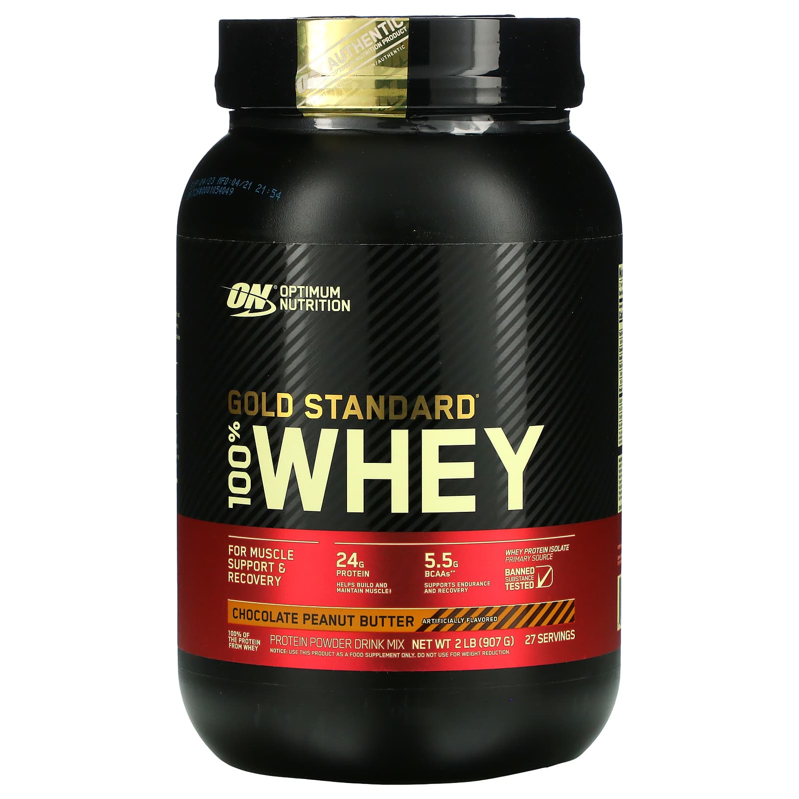 

Gold Standard 100% Whey, шоколадно-арахисовая паста, 907 г (2 фунта), Optimum Nutrition