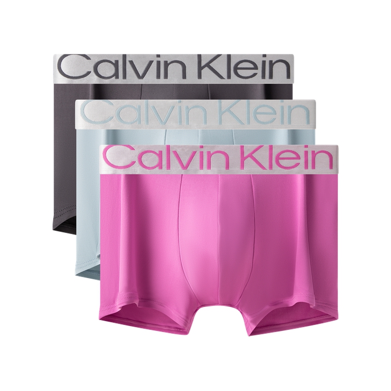 

Трусы Calvin Klein с низкой посадкой, 3 штуки, фиолетовый/голубой/серый