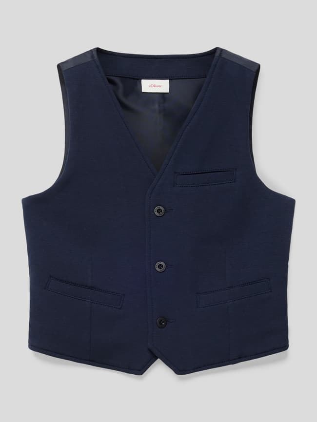 Жилет с нагрудным карманом s.Oliver, темно-синий куртка uniqlo comfort 2b с нагрудным карманом темно синий