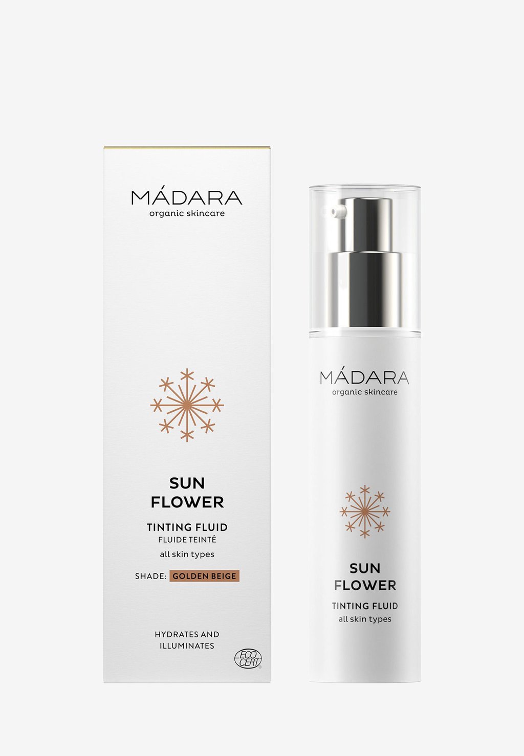 цена Цветные увлажняющие средства Sun Flower Golden Beige Tinting Fluid MÁDARA