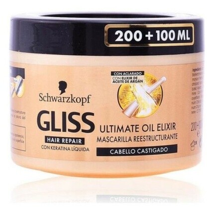 

Питательная маска для волос Gliss Oil Elixir 300мл, Schwarzkopf