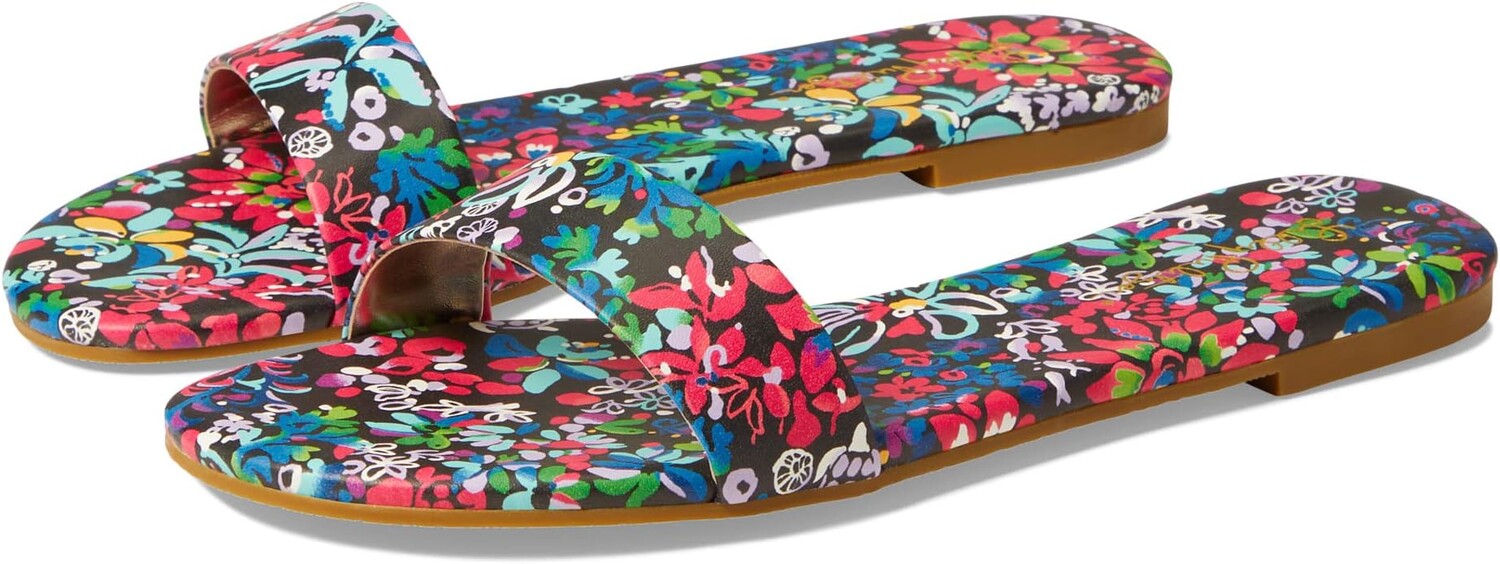 

Сандалии на плоской подошве Emery Slide Lilly Pulitzer, цвет Multi Feeling Fintastic
