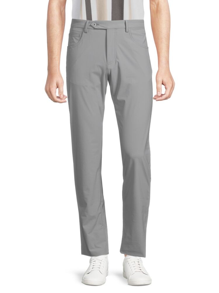 

Однотонные брюки узкого кроя Curtis Zanella, цвет Light Grey