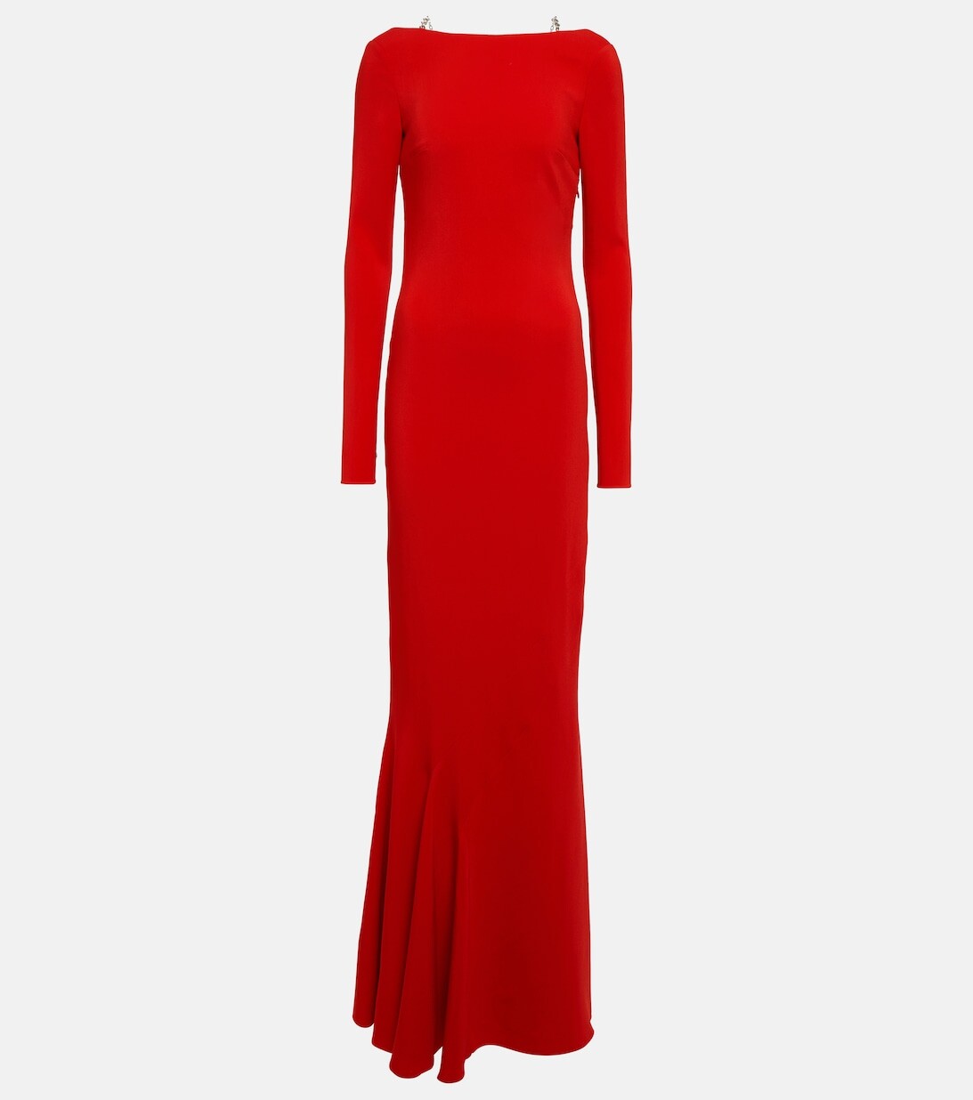 

Украшенное платье из крепа GIVENCHY, красный