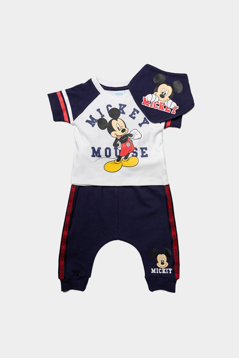 Спортивный костюм из трех предметов с Микки Маусом Disney Baby, синий рюкзак герои микки маус mickey mouse черный с usb портом 6