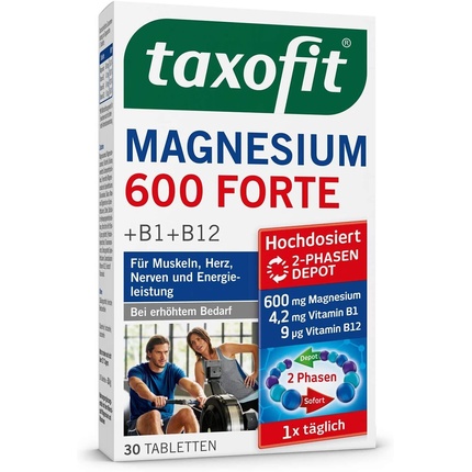 Магний 600 Форте 30 таблеток, Taxofit магний b6 форте 50 таблеток